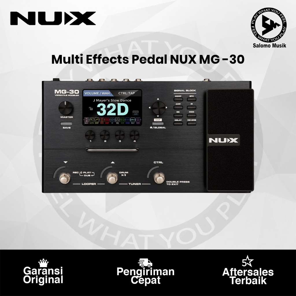 Bidahngabidah - Nux Mg30 Multi Efek Gitar Original Modeling Processor Digital