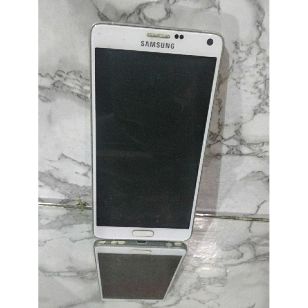 lcd copotan samsung note 4 normal mulus / bonus baterai mesin