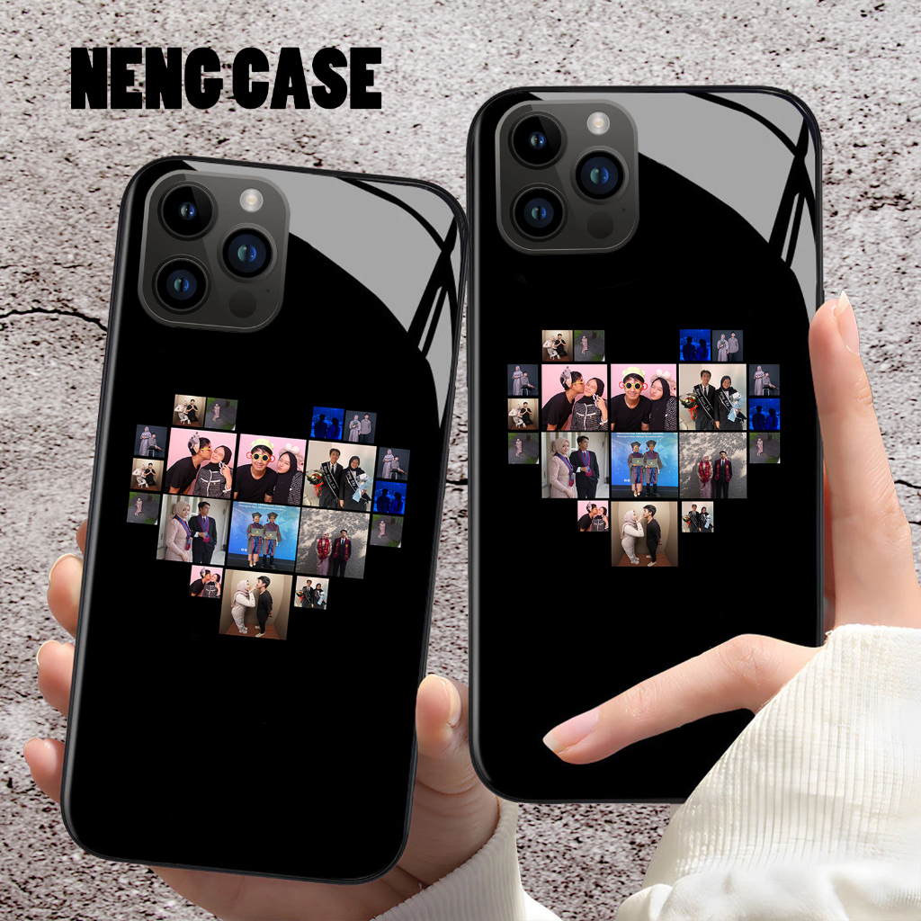 TERBARU CASE COUPLE CUSTOM 11 FOTO LOVE HITAM PUTIH BISA CUSTOM FOTO SUKA SUKA READY ALL TYPE HP