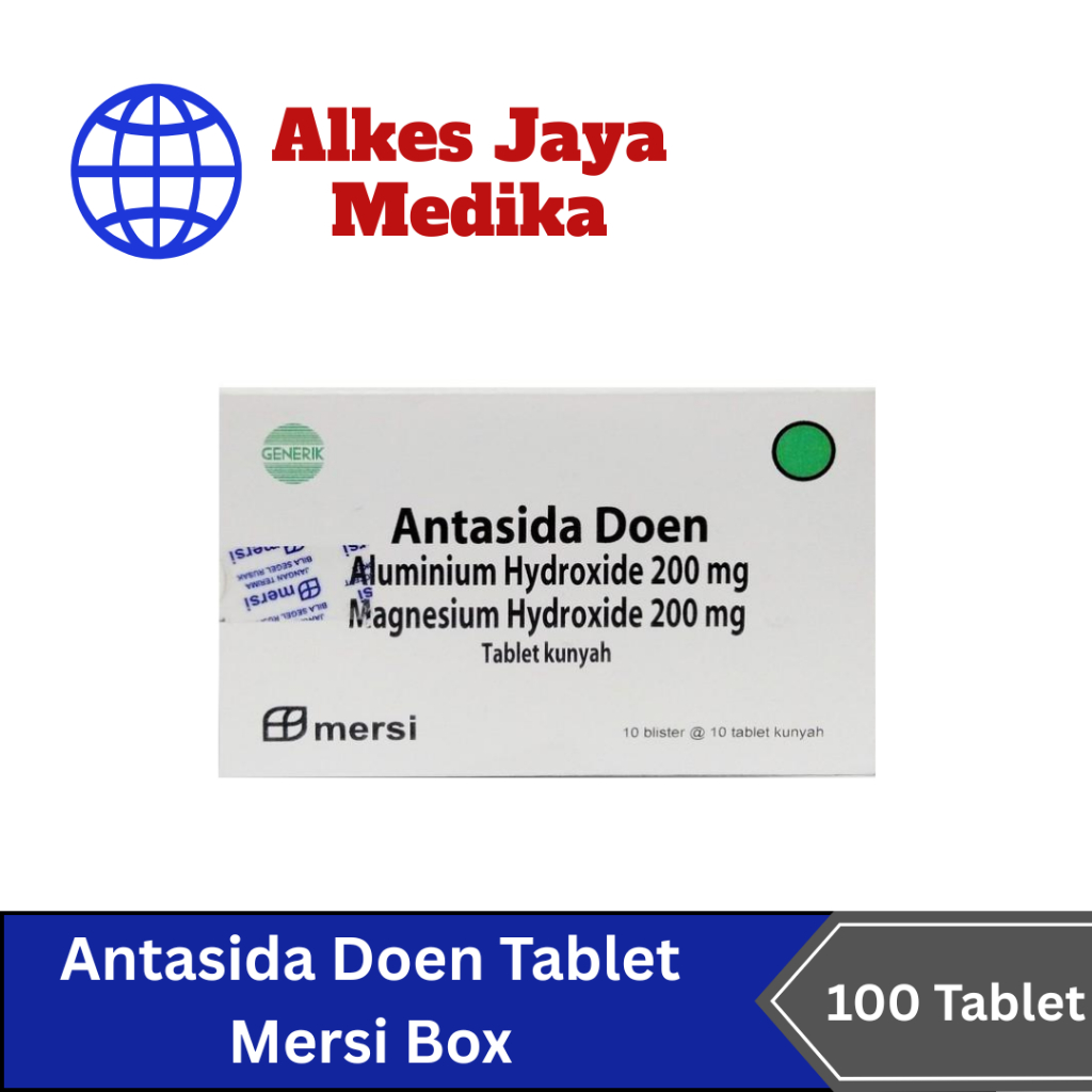 Antasida Doen Tablet Box Isi 100 Tablet - Obat Maag
