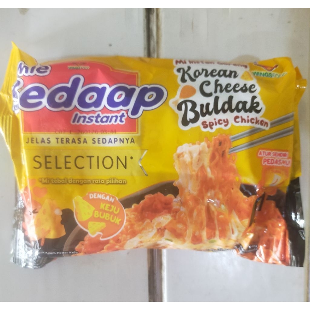 

Mie Sedap Korean Cheese Buldak 77Gr
