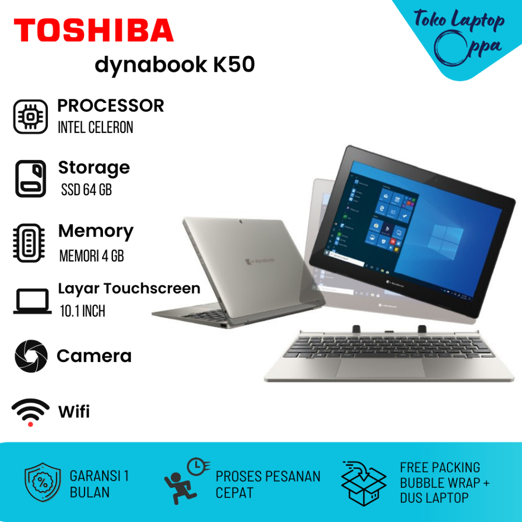 Laptop tablet 2 in 1 Toshiba dynabook k50