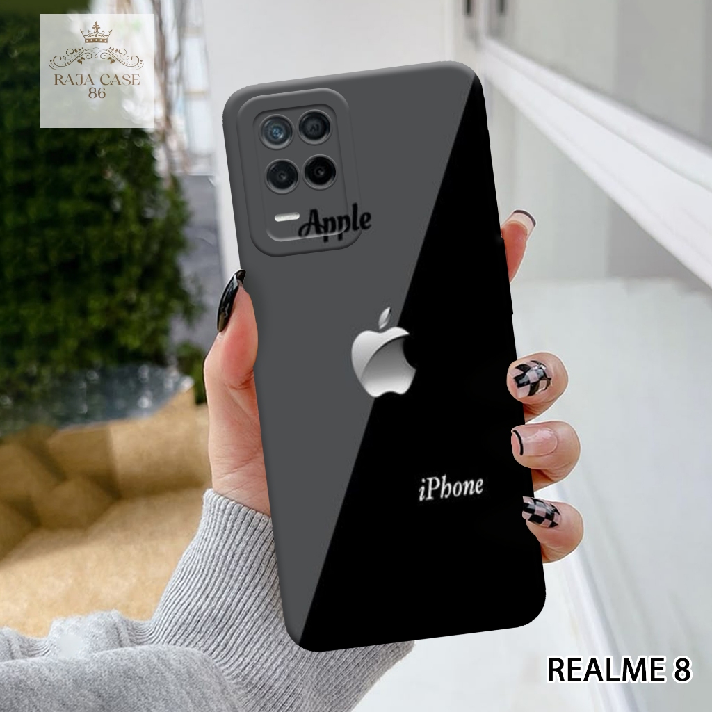 Case Realme 8 - Rajacase - casing Realme 8 - Motif case Logo - Pelindung handphone - Realme 8 - Soft