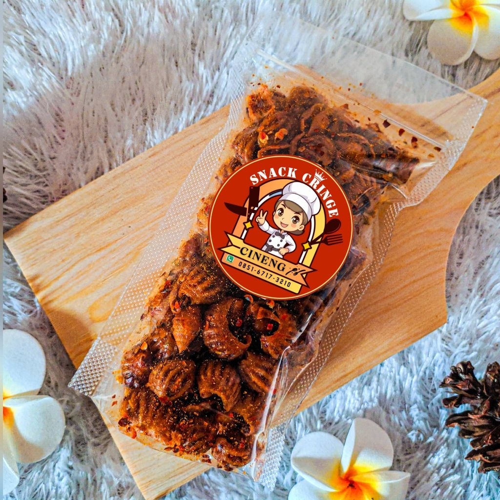 

Kerang daun/kerang pedas daun jeruk/90gr/snack cringe/cemilan viral terlaris