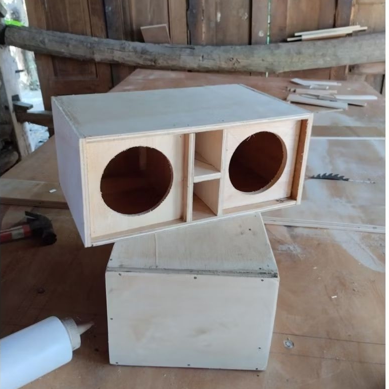 Box Miniscoop 4 inch Double Box Subwoofer 4 Inch