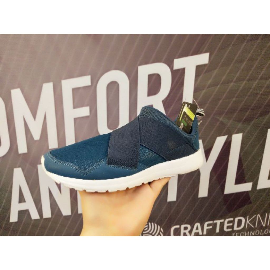 Sepatu league pria Vault slip on biru original sale promi murah