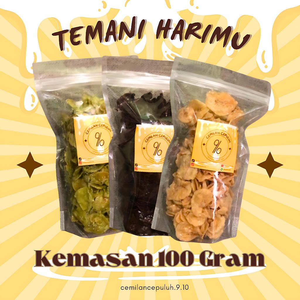 

KERIPIK PISANG LUMER VIRAL 100 GRAM / BANANA CHIPS MELTED / CEMILANCEPULUH.9.10