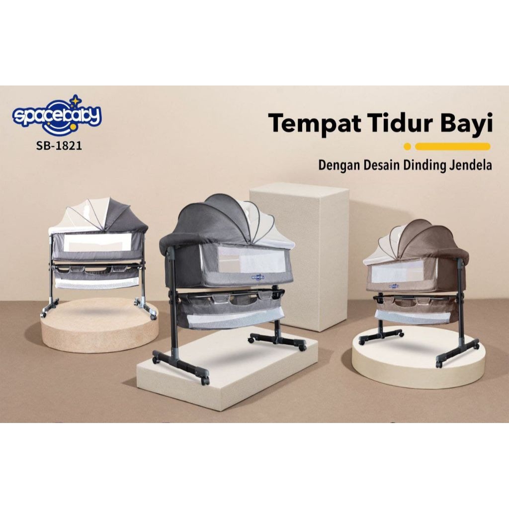 Baby Box Spacebaby SB 1821 Side Bed Tempat Tidur Bayi Mode Goyang