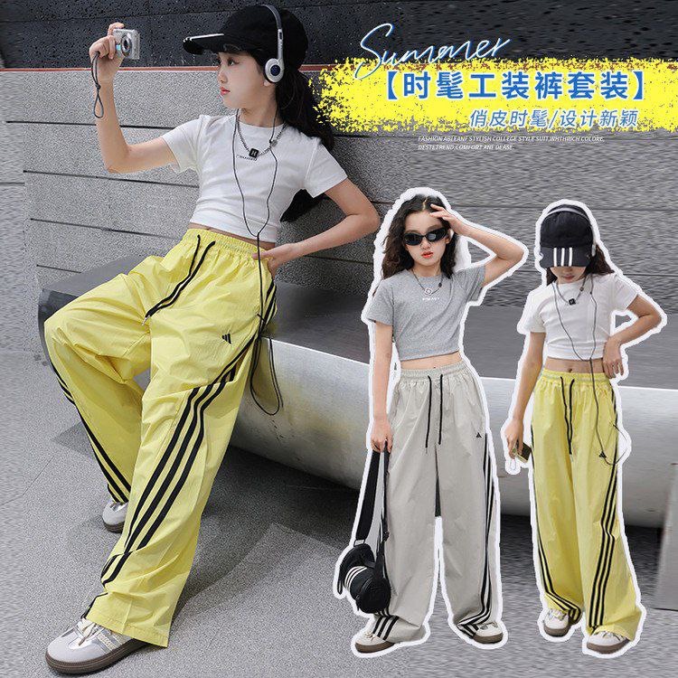 [JEWELS KIDS] VIZENZA CROP SET/ SETELAN BAJU DANCE ANAK KOREA IMPORT/ SETELAN BAJU CROP TOP ANAK REM