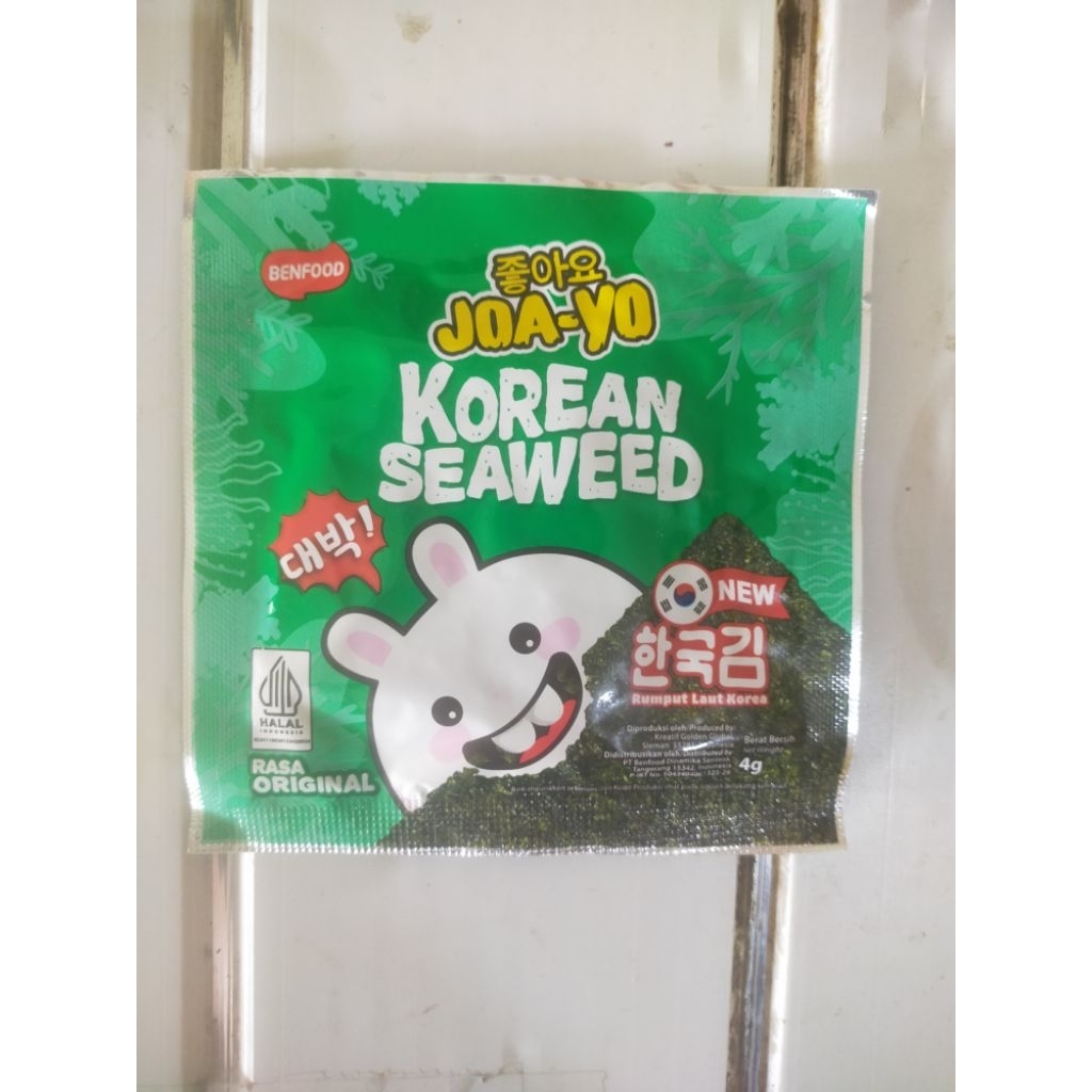 

Joayo Korean Seaweed / Rumput Laut Isi 2 Lembar