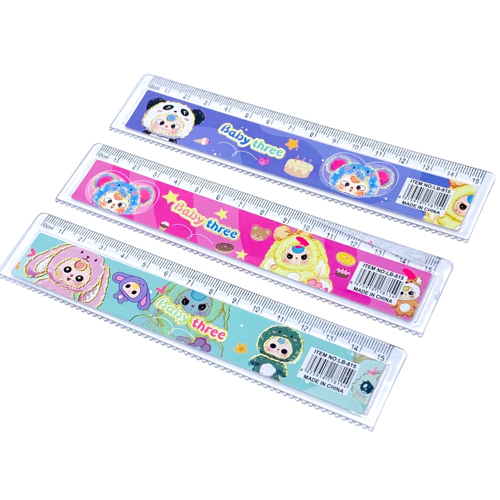 

(15CM) PENGGARIS LB-815 BABY THREE / RULER KARAKTER