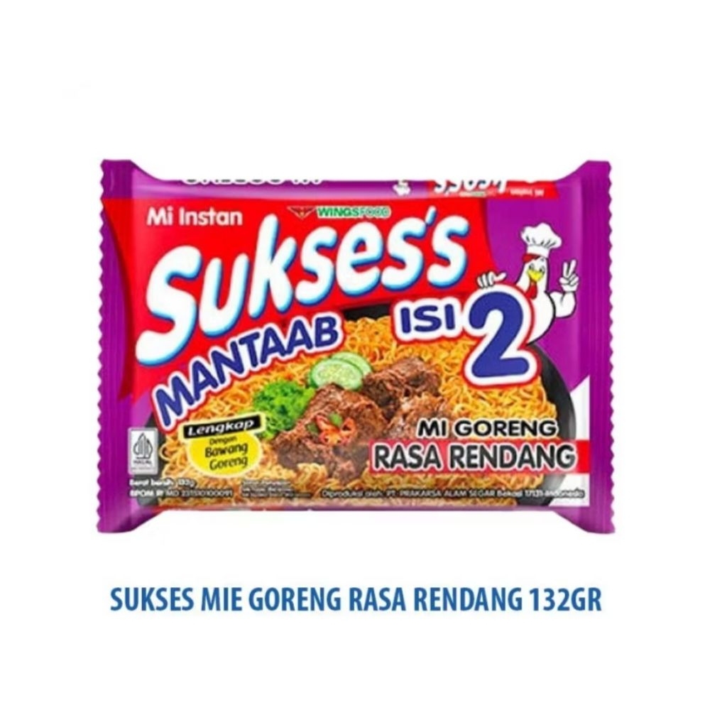 

Sukses isi dua mie goreng rasa rendang / Mie Instan goreng