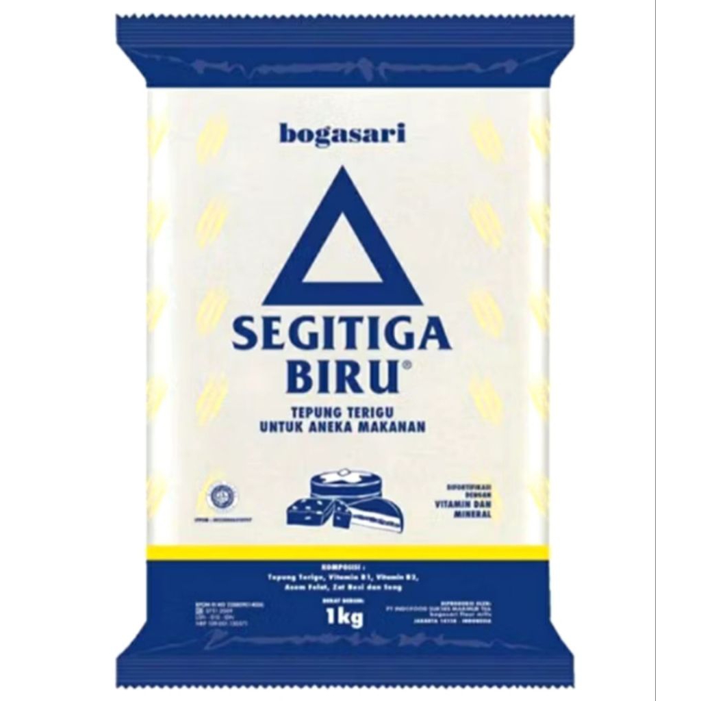 

Tepung Terigu Segitiga Biru 1kg (GRATIS SENDOK)