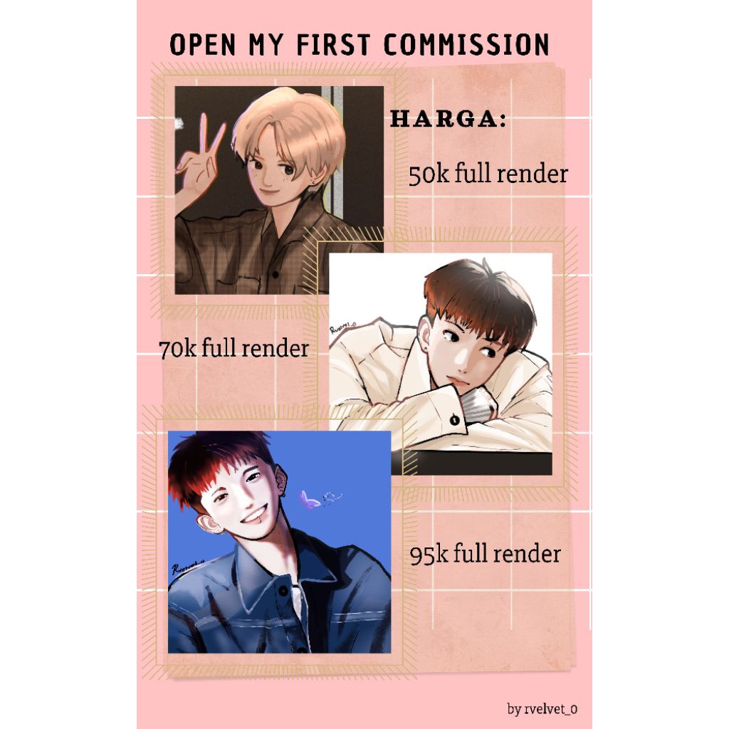 open art commission anime/kpop anime style