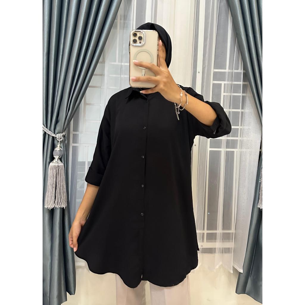 TUNIK JUMBO WANITA POLOS LD 100, LD 110, LD 120, LD 140 /ATASAN WANITA JUMBO RAYON TWILL PREMIUM