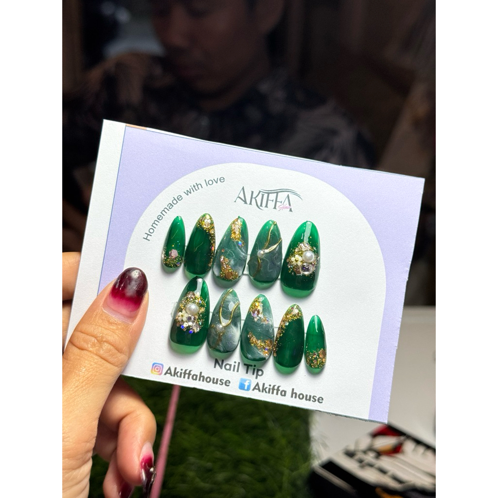 FAKE NAILS / kuku pengantin / Press on nails / kuku palsu / custome kuku palsu