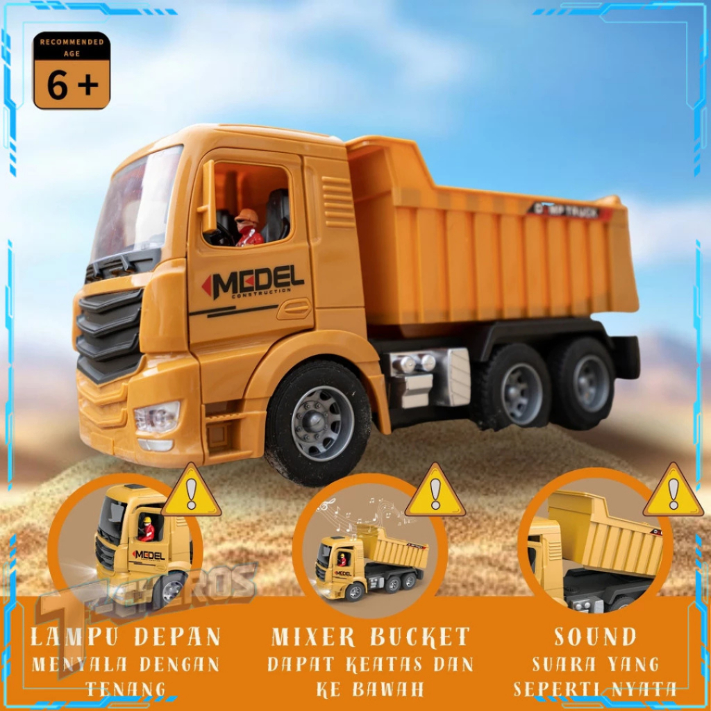 MAINAN KONTRUKSI MOLEN RC TRUK MOLEN KENDARAAN ALAT BERAT