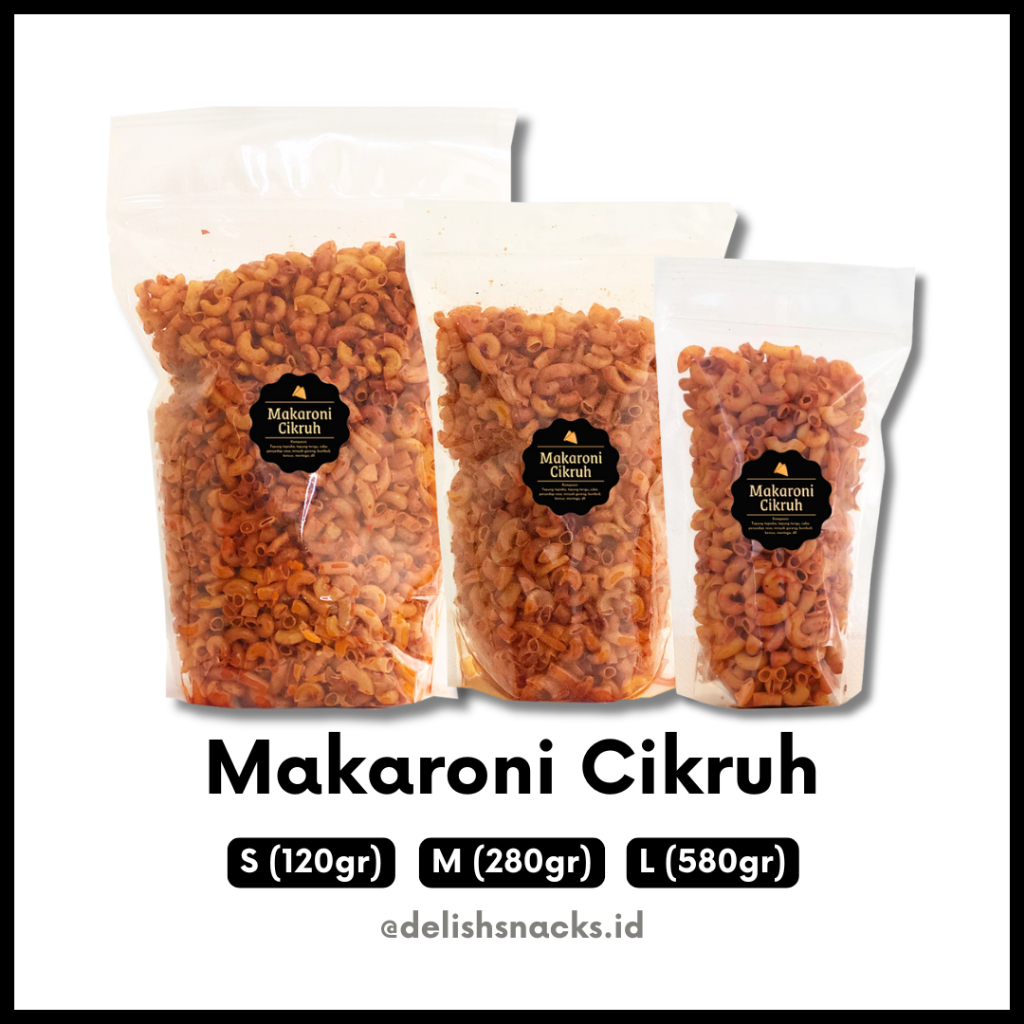 

[DELISH SNACKS] Makaroni Cikruh / Snack Cemilan Camilan Jajanan Jajan Makroni Enak Pedas Asin Gurih