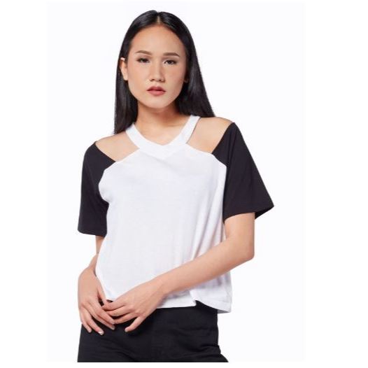 PV By Pevita Pearce - Cutout Colorblock T-shirt - PVJAN19WCLTEE101