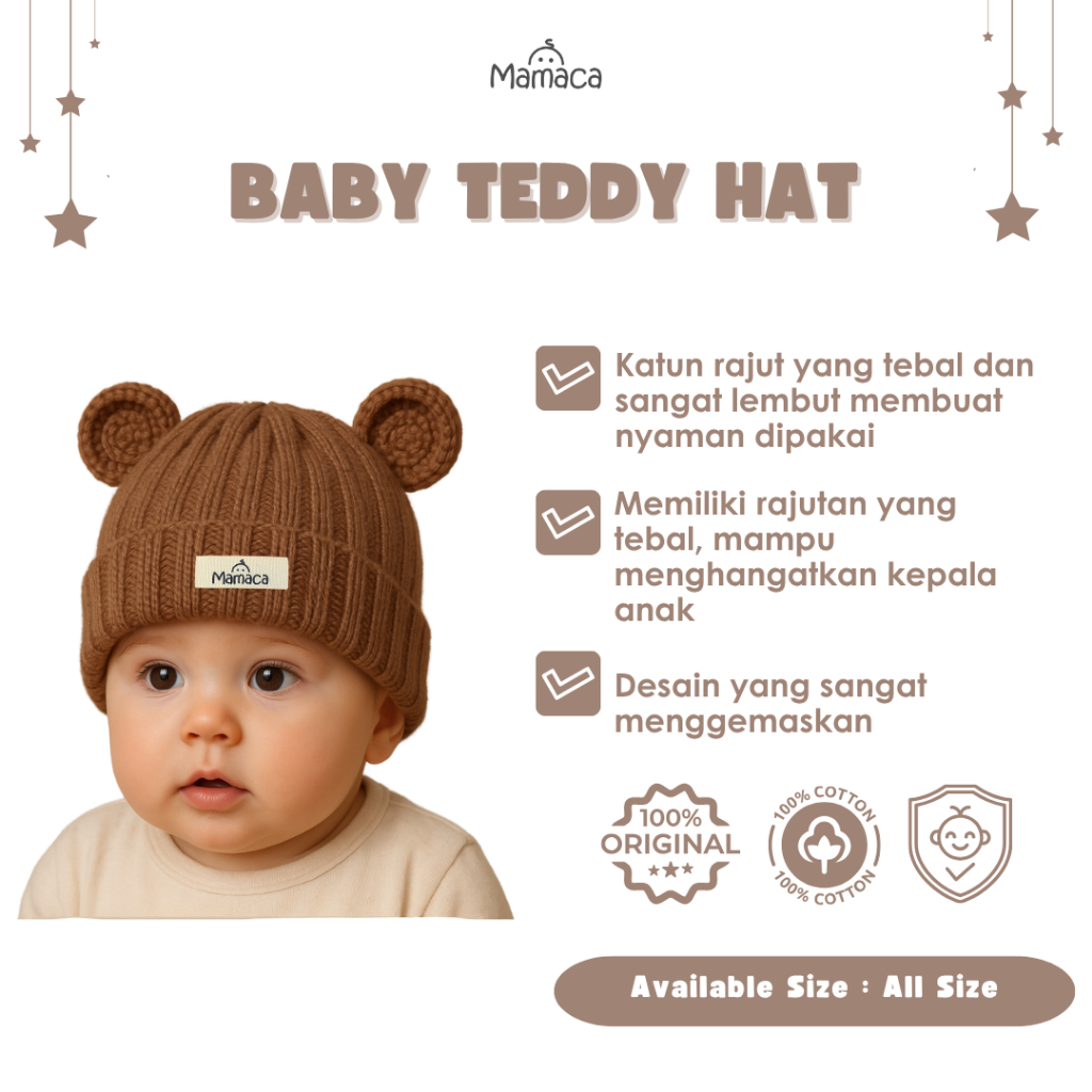Teddy Beanie Hat Choco