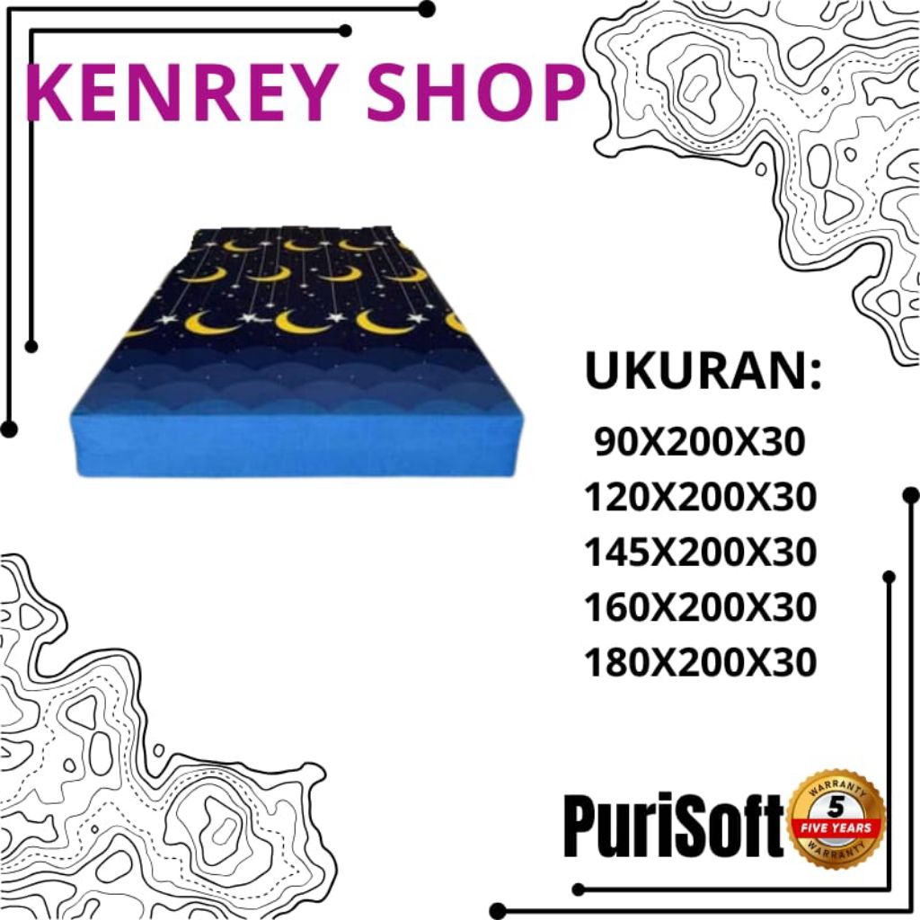 Kasur Busa PURI FOAM Tebal 20 Cm | Single, Queen, King