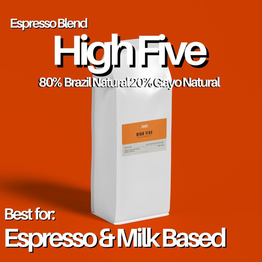 

Biji Kopi 100% Arabica Blend High Five - Espresso - Specialty Coffee Espresso Roast