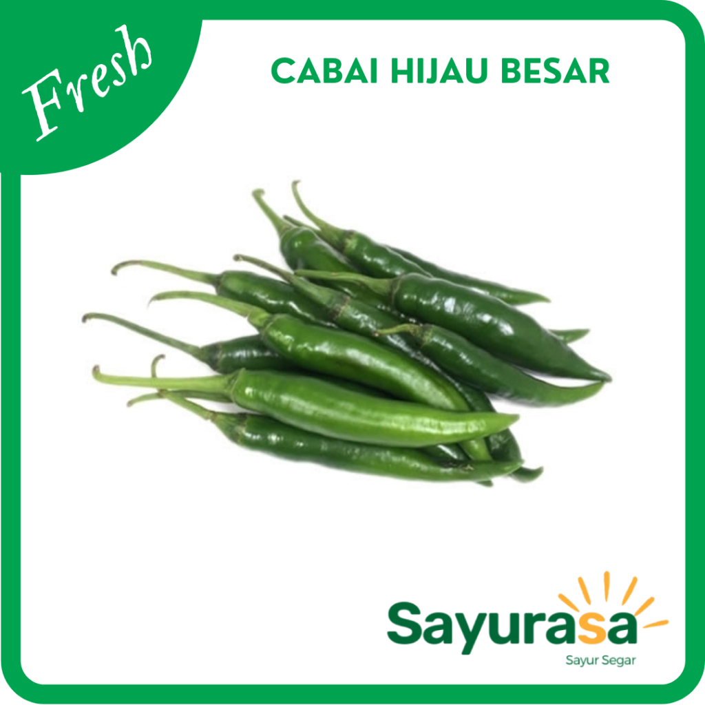 

Cabai Hijau Besar / Cabe Hijau Besar Fresh 250 gram