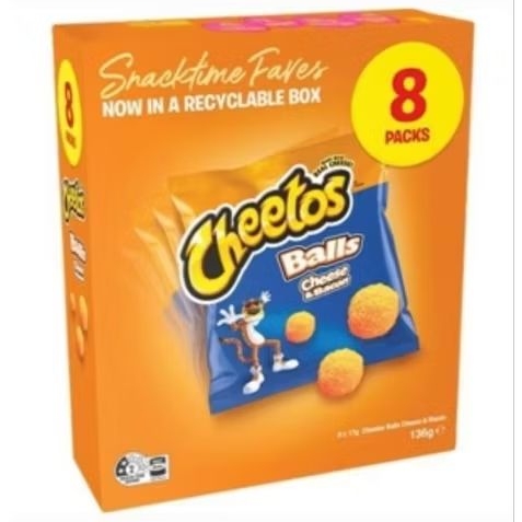 

CHEETOS BALLS CHEESE & BACON 8 PACKS