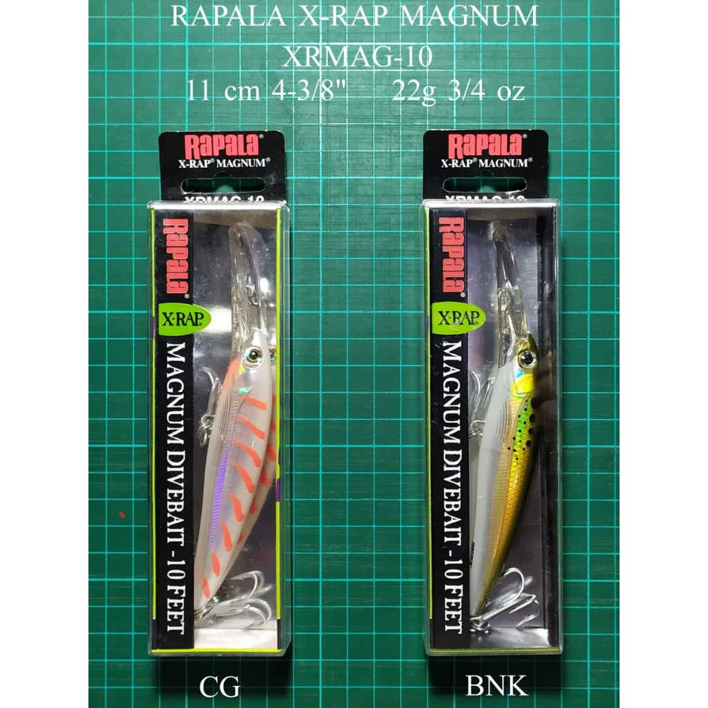 LURE / UMPAN RAPALA X-RAP MAGNUM 10, 11cm / 22g, 3m