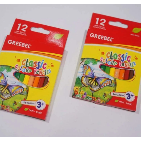 

Pensil Warna GREEBEL 12 Warna Classic Color Pencils Pendek 3012