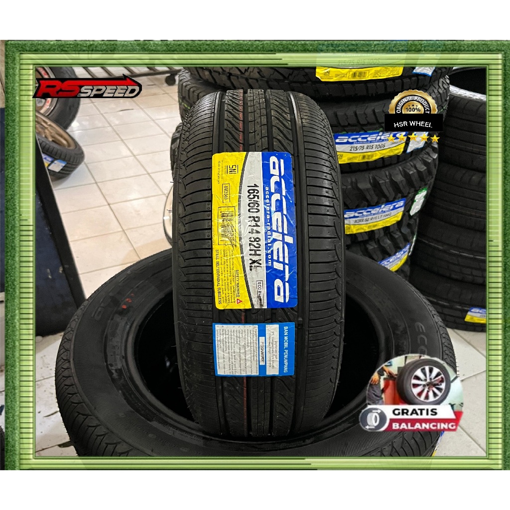 Ban Accelera Ecoplush Ring 14 Ukuran 165/60 R14 Ban Mobil Tubles 165 60 R 14