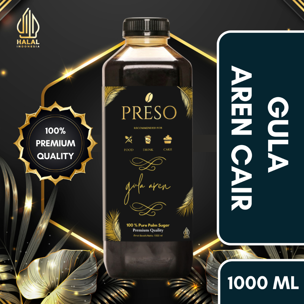 

PRESO Gula Aren Cair Premium 250ml/500ml/1000ml – Asli Nira Aren, Wangi Alami & Rasa Khas Otentik