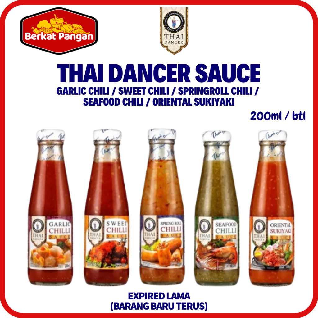 

Thai Dancer Sauce Garlic Chili Sauce / Seafood Chili / Spring Roll Chili / Oriental Sukiyaki 200ml