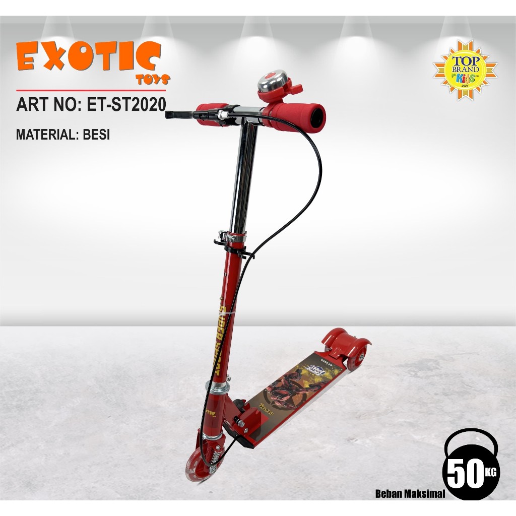 SKUTER ANAK RODA 3 / OTOPED / SCOOTER 3 RODA / SCOTER SKUTER KARAKTER EXOTIC