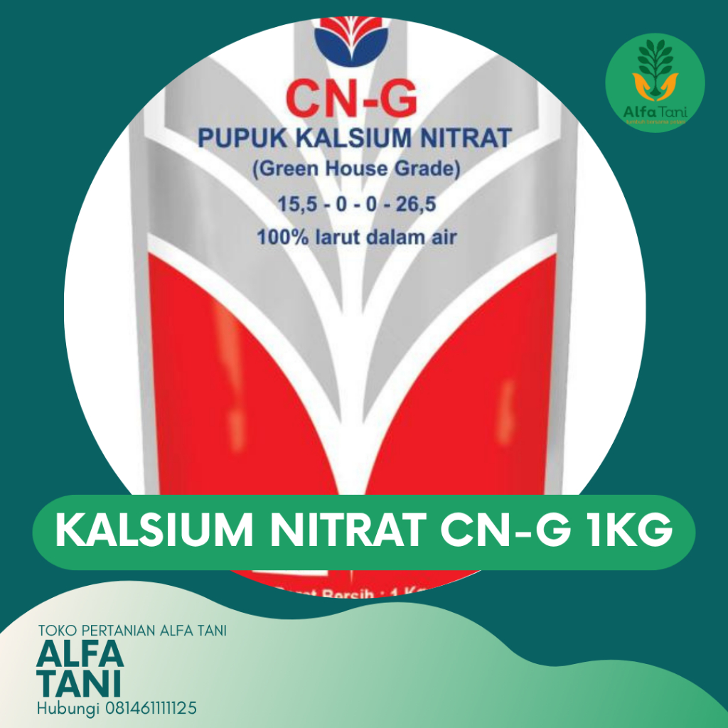 100% ORI PUPUK CALSIUM NITRAT CN-G PAK TANI 1 KG / CNG 1KG / CNG 1 KG / PUPUK CNG PAK TANI 1KG