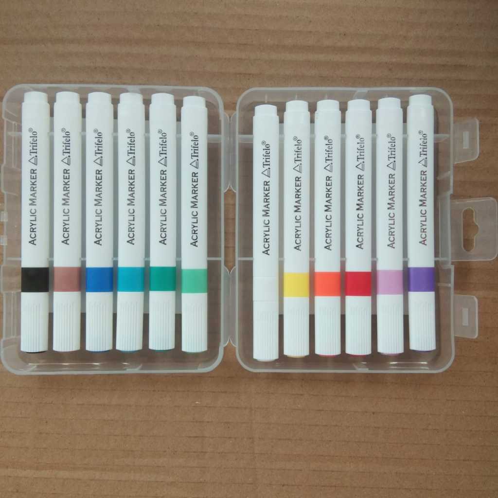 

Acrylic Marker Trifelo TF-AM301-12 - Spidol Akrilik 12 Warna