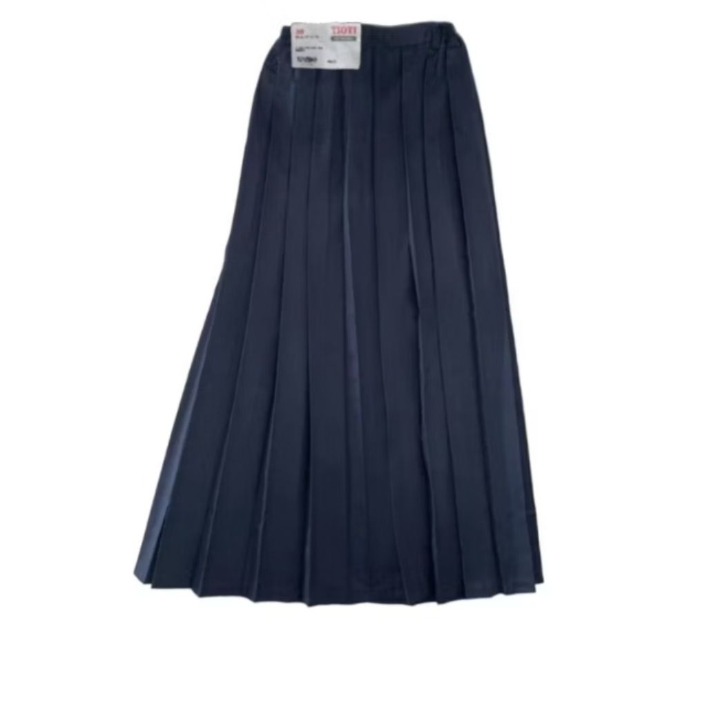 [TIOTI] ROK BIRU SMP LIPAT2 PANJANG SERAGAM SEKOLAH KATUN DRILL