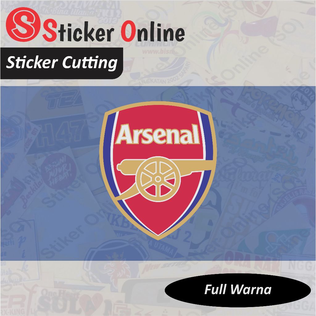 Stiker Arsenal | Sticker Cutting Arsenal Motor Mobil