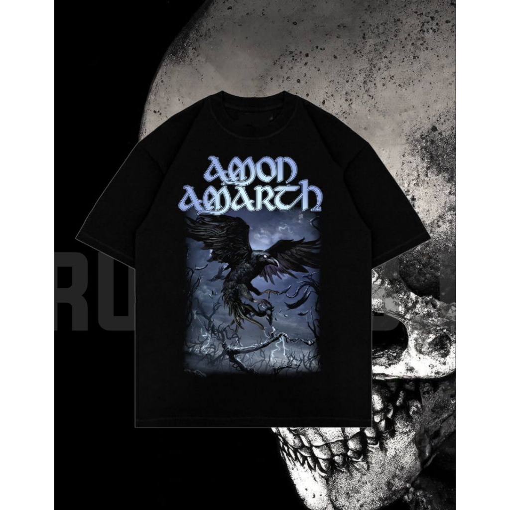 KAOS AMON AMARTH | BAJU BAND MELODIC DEATH METAL | LOKAL SIZE | RAP TEE | REGULAR FIT Digital Tshirt