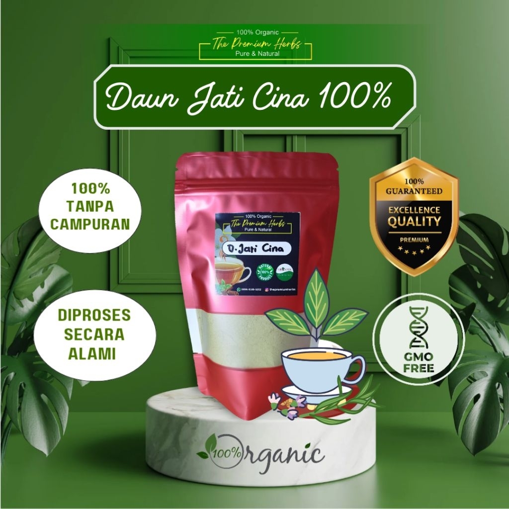 

Daun Jati Cina Bubuk Murni 100% / jati cina bubuk / daun jati cina murni