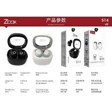 HEADSET BT TWS ZBOX S14 TWS Bluetooth Headset | Wireless Earphone | HiFi Sound | Touch Control