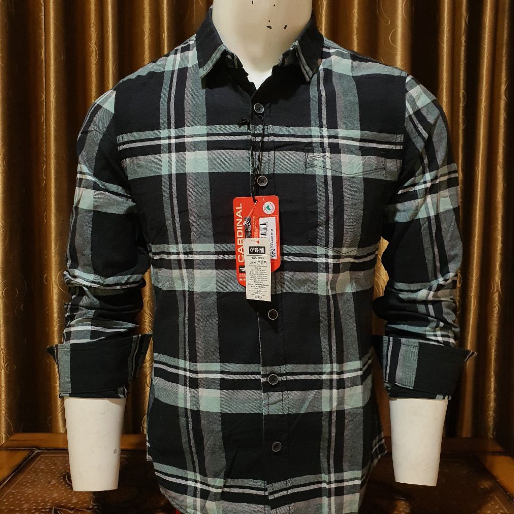 Kemeja Pria Cardinal Jeans Slimfit