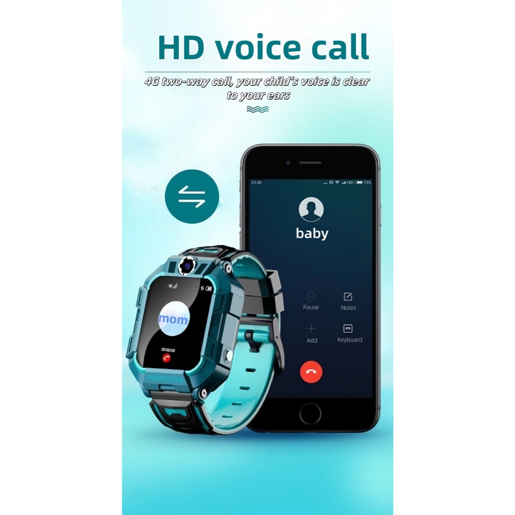 【✅COD Ban 100% Original】100% IMO Smartwatch anak Z6-Q19 1.44 Inci Jam tangan pintar Watch Children a
