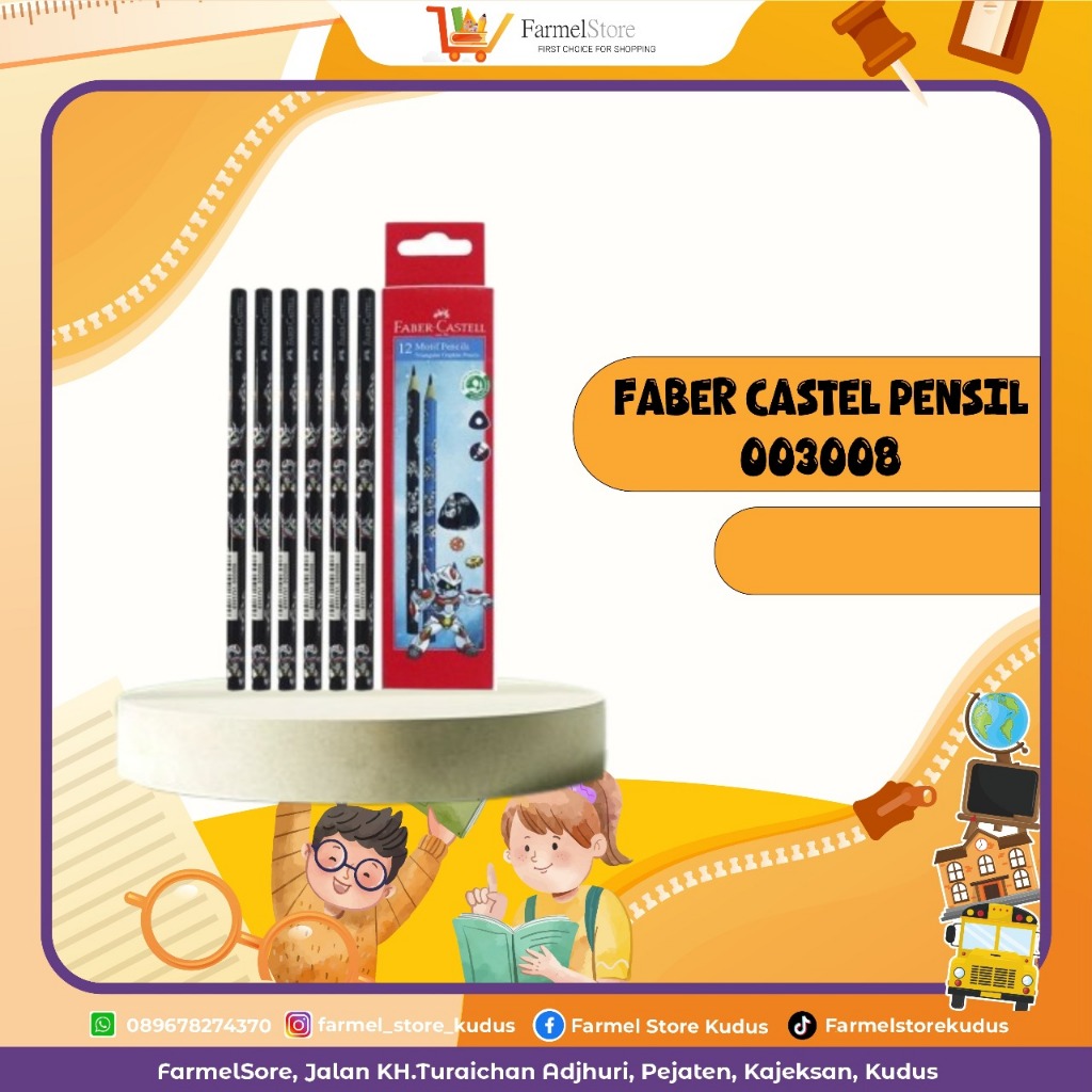 

FABER CASTELL Pensil kode 003008 (Isi 3,6pcs)