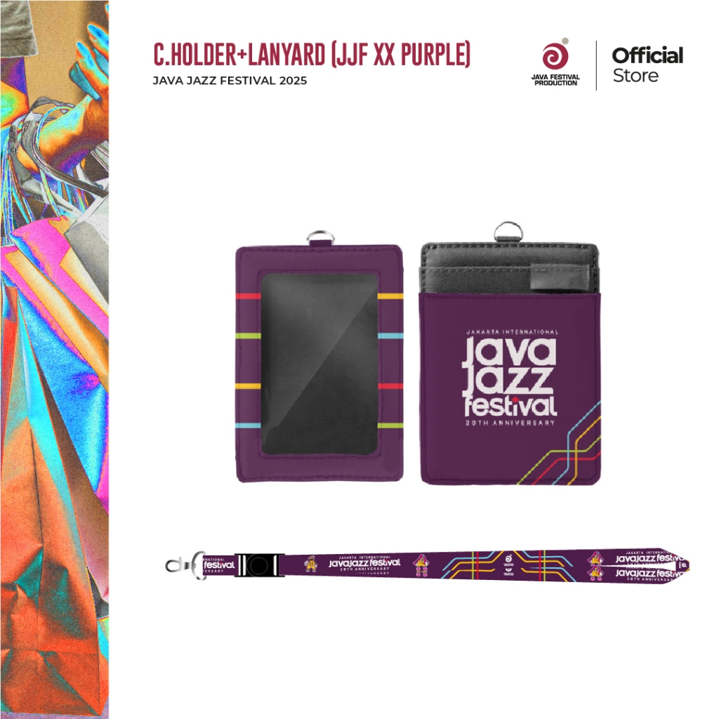 

JJF XX Purple Card Holder + Lanyard - Java Jazz Festival 2025