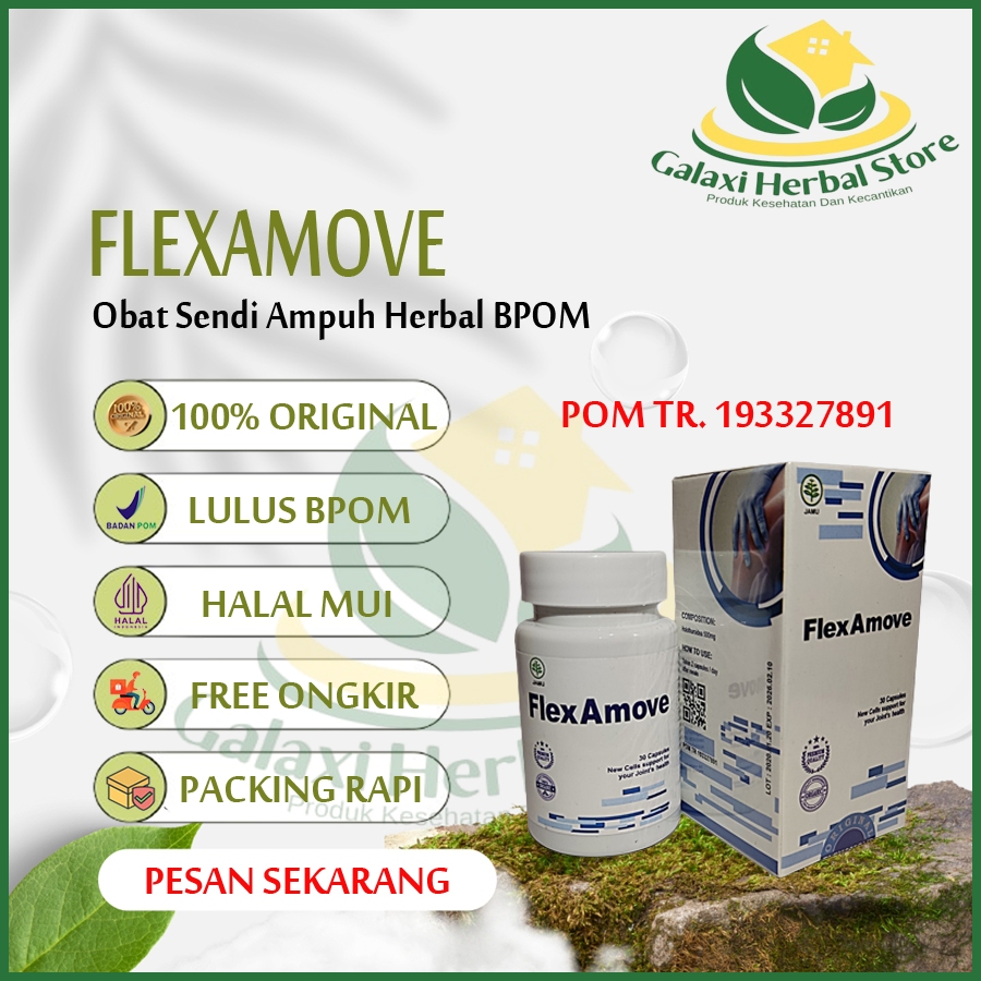 FLEXAMOVE ASLI 100% ORIGINAL OBAT SENDI AMPUH HERBAL BPOM