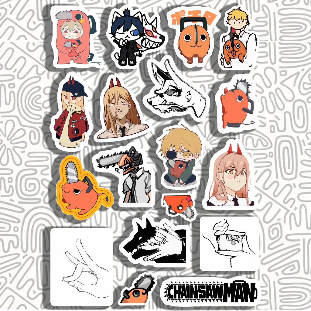 

Stiker Anime Chainsaw Man || Stiker Makima Denji || Sticker Laptop Case Hp Helm