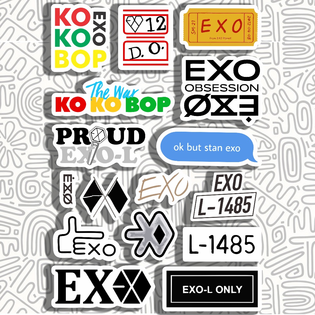 

Sticker Exo L-1485 || Stiker Kpop Exo-L the war kokobop