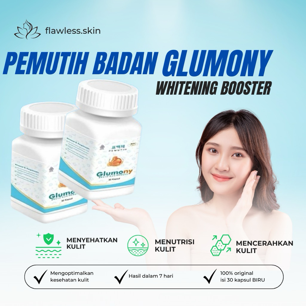 GLUMONY PEMUTIH BADAN KOREA | GLUMONY WHITENING GLUTATHIONE DIJAMIN AMPUH