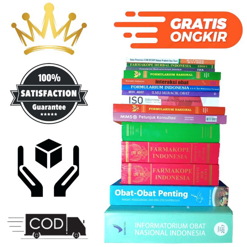 KODE B79D Buku Farmasi  ISO Formularium Nasional Edisi Kedua Farmakope Edisi Ketiga Mims Farmakope E